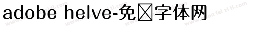 adobe helve字体转换